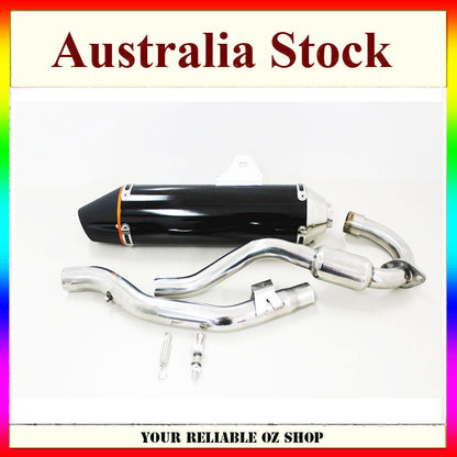 38mm BLACK Full Exhaust Muffler Pipe System For Honda CRF150F CRF230F 2003-2016