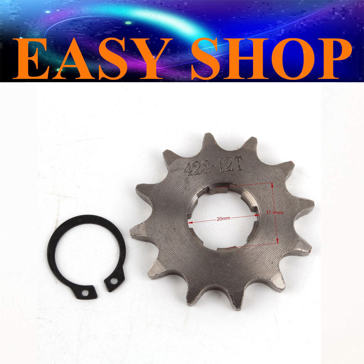20mm 428 12 Tooth FRONT CHAIN SPROCKET COG 125cc 150cc 250cc TDR Foxico Motowork