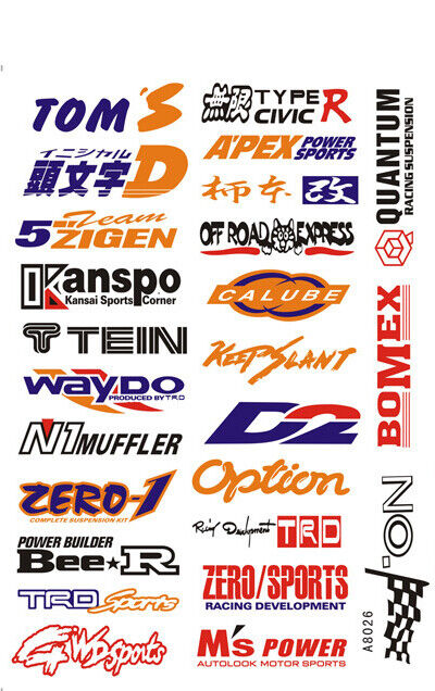 3 Sheets Sticker Decal Kit Repsol Renthal Alpinestars Tim Akrapovic AGV Monster