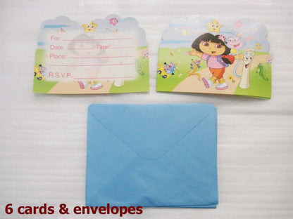 Dora Baby Shower Dora Birthday Party Supply Disposal Cup Table Sheet Plate Cards