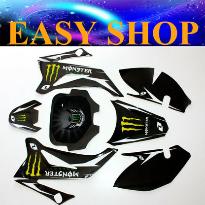 Black Stickers Decal Monster TTR110 125cc 150cc 160cc 200cc 250CC Pitpro Atomik