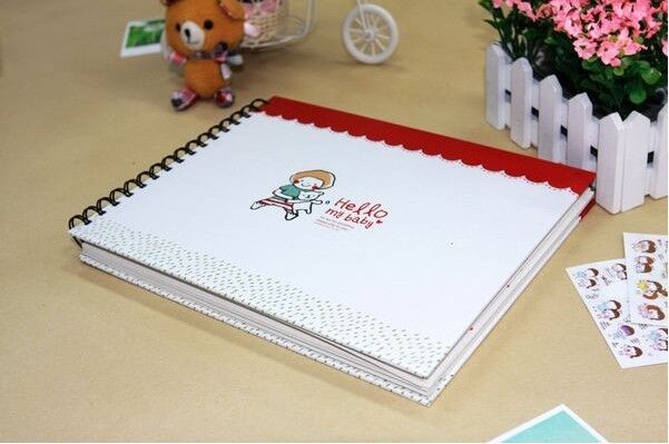 64 Pages DIY Kids Child Baby Infant Photo Album Craft Scrapbooking Gift Memory