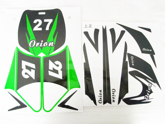 Green Sticker Decal kit 43 47cc 49cc Dirt PitPro Thumpstar Mini Kids Bike Pocket