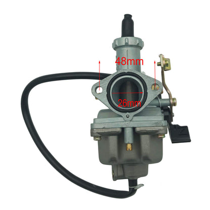 PZ26mm Cable Choke Carby Air Filter Cleaner 200cc 250cc Pit Pro Dirt Bike Trail