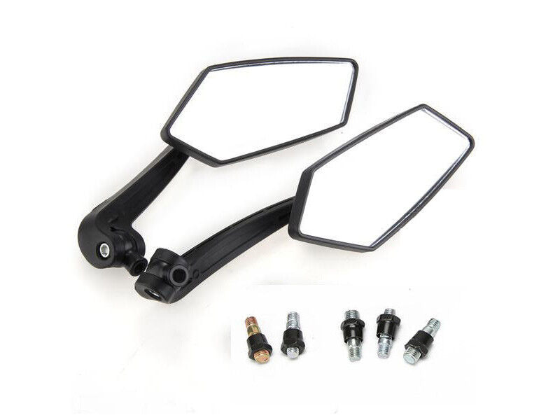8mm/10mm Rear Side View Mirrors Yamaha Kawasaki Honda scooter Motorcycle Bike