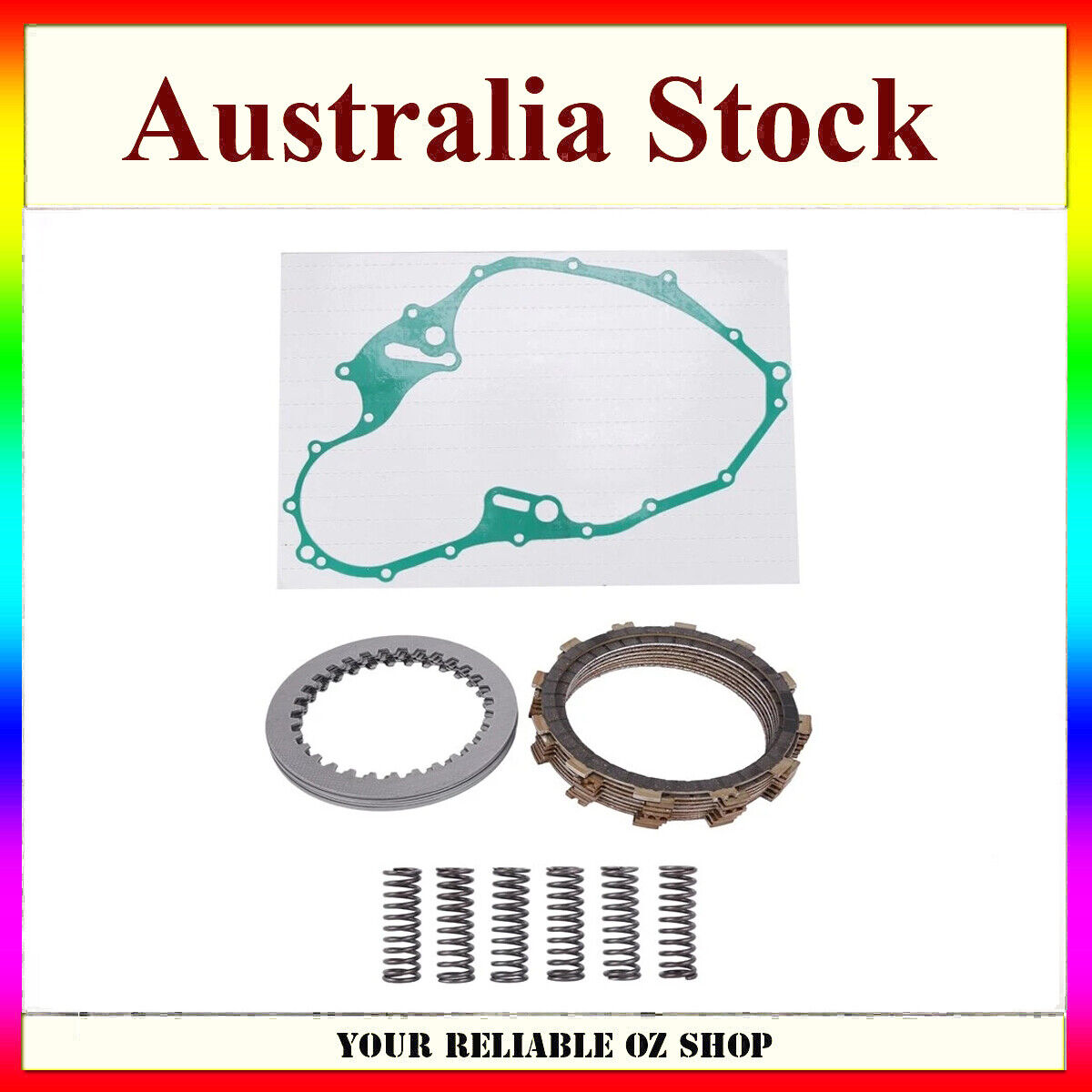 Clutch Kit Springs Friction Steel Plates Gasket For Yamaha Raptor 700 YFM700R