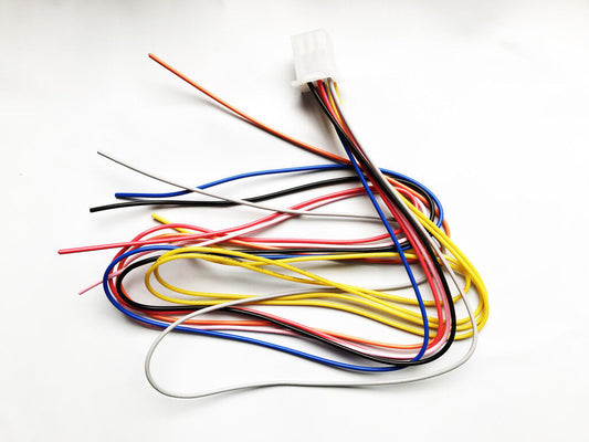 9 Pin Female Plug 8 WireLoom Wire Power Jack Socket Connector Quad ATV Dirt Bike