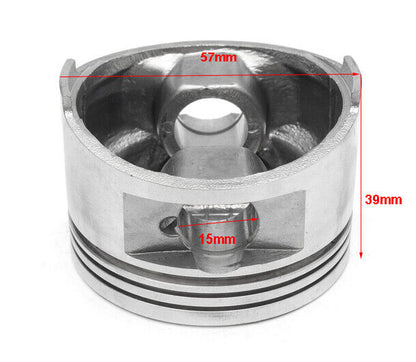 57mm 15mm Pin Piston Rings GY6 125cc 150cc QMI157 QMJ157 QMJ152 Scooter Gokart