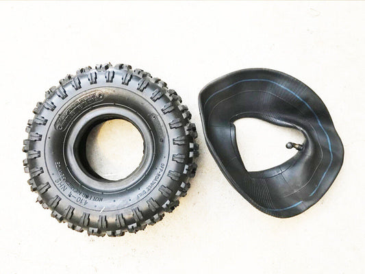 3.50 - 4 4" inch 4.10 - 4 Tyre Tire + Tube 49cc Mini Quad Dirt Bike ATV Buggy