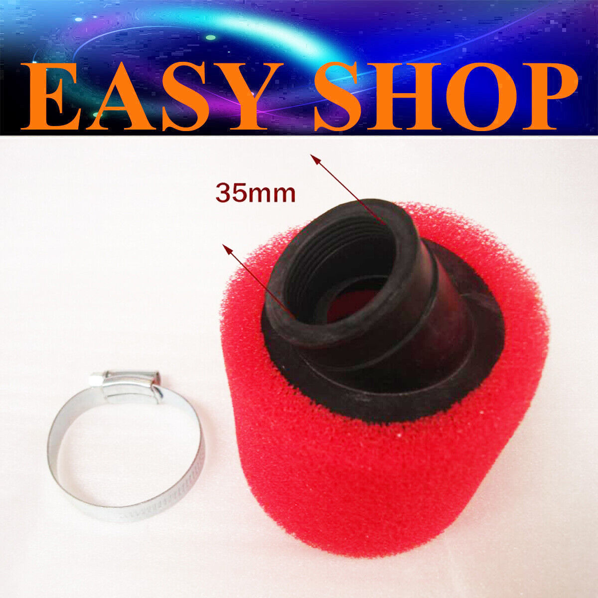 34MM 35MM 36MM BENT AIR FILTER FOAM 50cc 90cc 110cc 125cc 150cc DIRT PITPRO BIKE