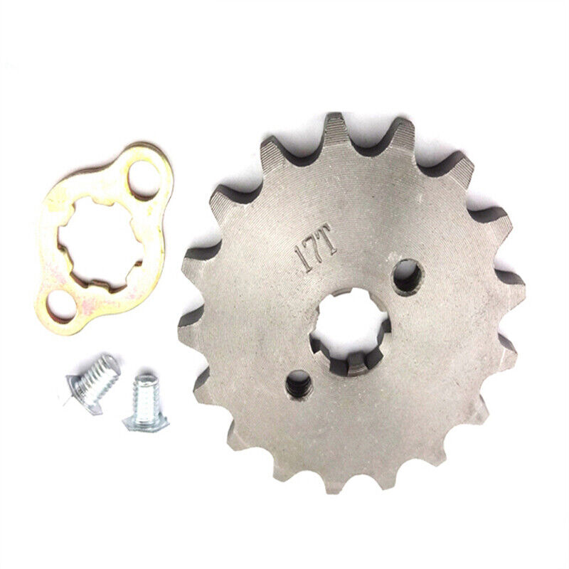 17mm 420 17T Tooth FRONT CHAIN SPROCKET 50cc 70cc 90cc 110cc 125cc ATV QUAD BIKE