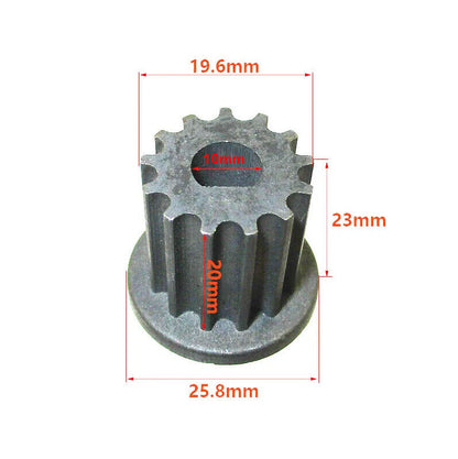 13T 10mm Front Gear Pinion Sprocket Belt Pulley For Electric Motor Scooter
