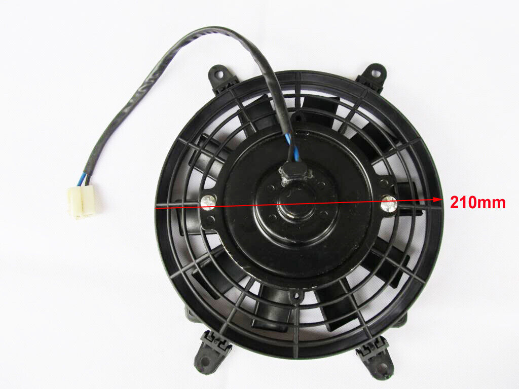 2 Wires 8'' Inch Radiator Electric Cooling Fan 250cc 300cc Gokart Scooter UTV