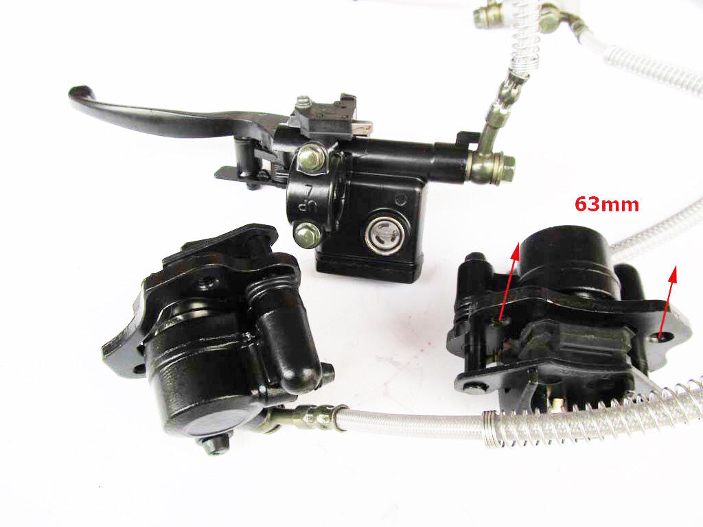 Hydraulic Twin Disc Brake Calipers System 150cc 250cc Quad Buggy Bike ATV Gokart