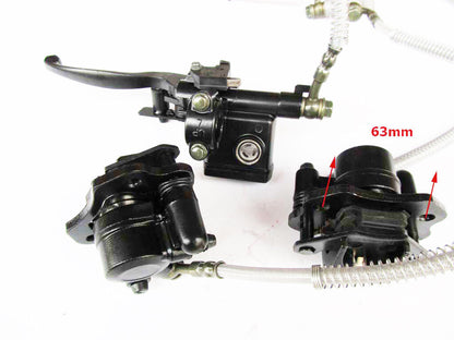 Hydraulic Twin Disc Brake Calipers System 150cc 250cc Quad Buggy Bike ATV Gokart