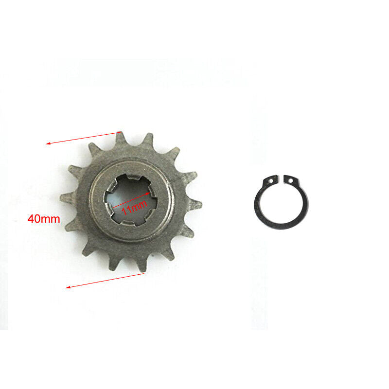 14mm 14T Front Chain Sprocket T8F 43/47/49cc Mini GAS Scooter Rocket PITPRO Bike