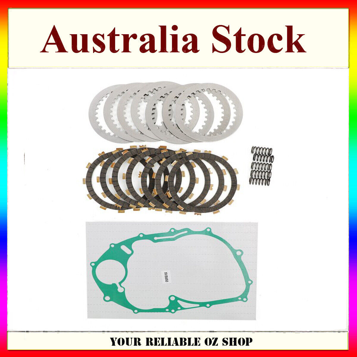 Clutch Kit Springs Friction Steel Plates Gasket For Yamaha V Star 650 XVS650