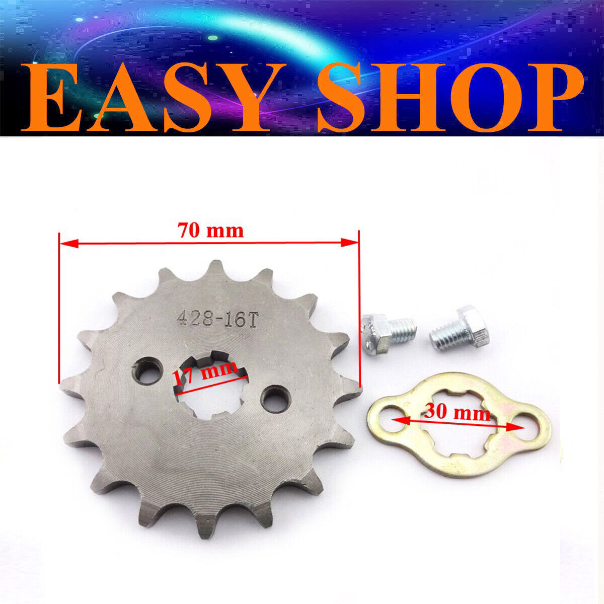 FRONT CHAIN SPROCKET 428 16 TOOTH For 90cc 140cc 160cc 250cc DIRT PIT PRO BIKE