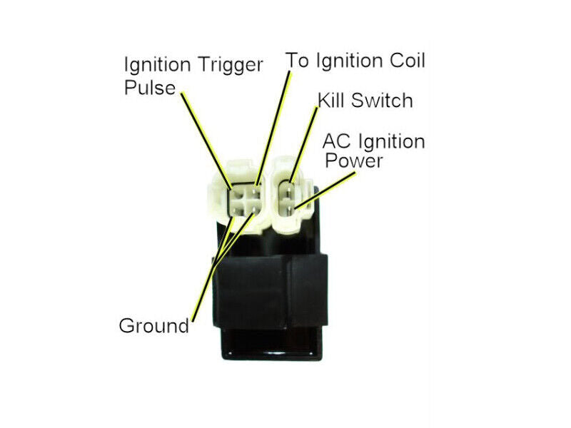2X 6 Pin IGNITION AC CDI UNIT BOX GY6 50cc 125cc 150cc 250CC Moped ATV Quad BIKE