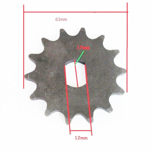 17mm 420 14T Tooth Sprocket Chain Motor Pinion Gear For MY1020Z Electric Scooter