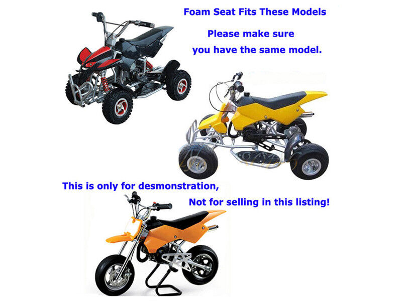 Foam Seat For 49cc 2 Stroke Quad ATV TDR Foxico Motowork Atomic Assassin Bike