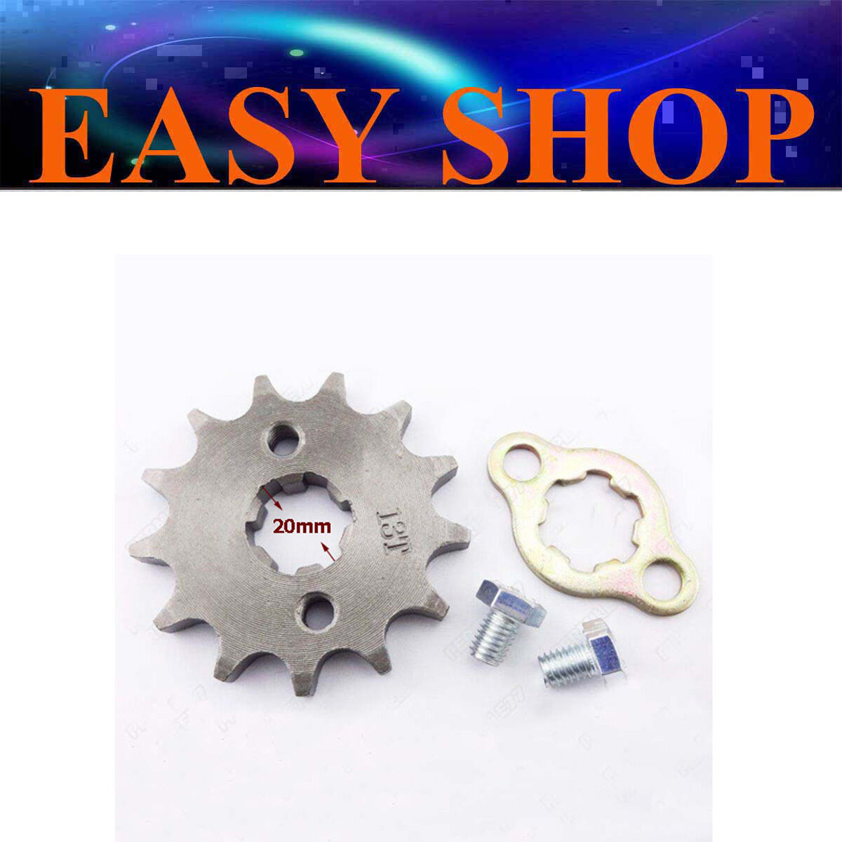 420 13 Tooth 20mm FRONT CHAIN SPROCKET 50cc 90cc 110cc 125cc ATV QUAD DIRT BIKE