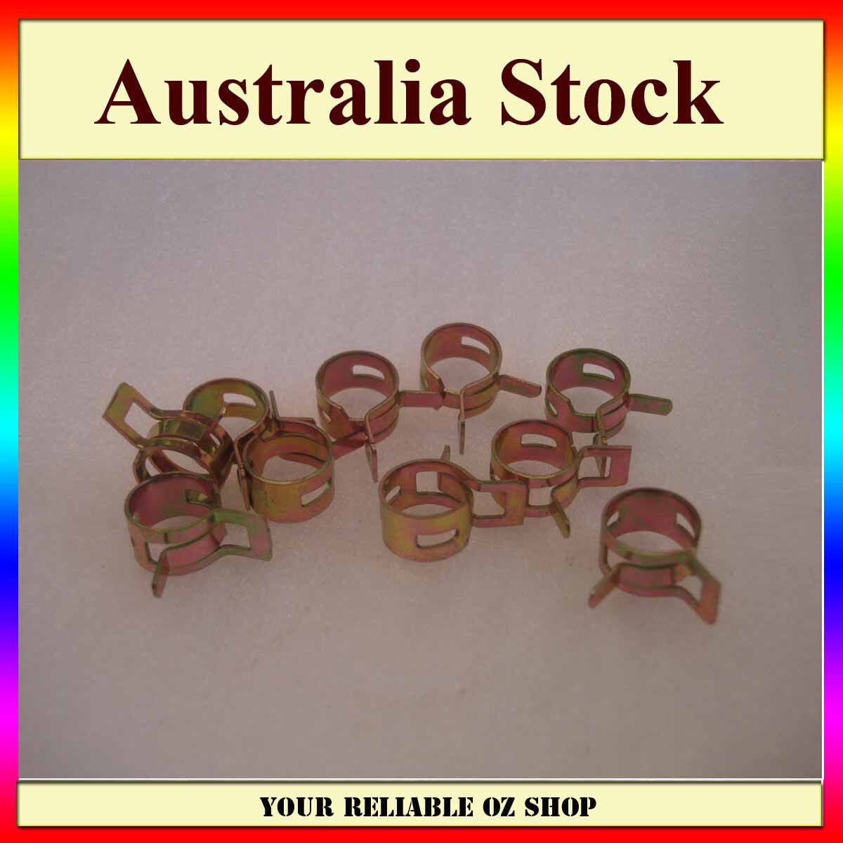 10pcs 6/7/8/9/10/11/12/13/14/16/18/19mm Vacuum Spring Clip Fuel Hose Line Clamps