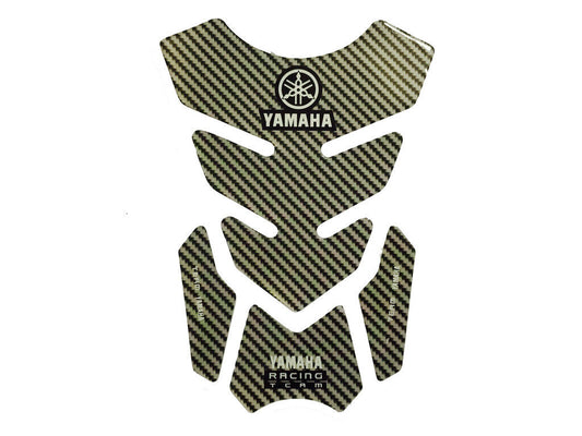 YAMAHA RACING TEAM GAS FUEL PETROL TANK PAD PROTECTOR CARBON MOTOCROSS BIKE