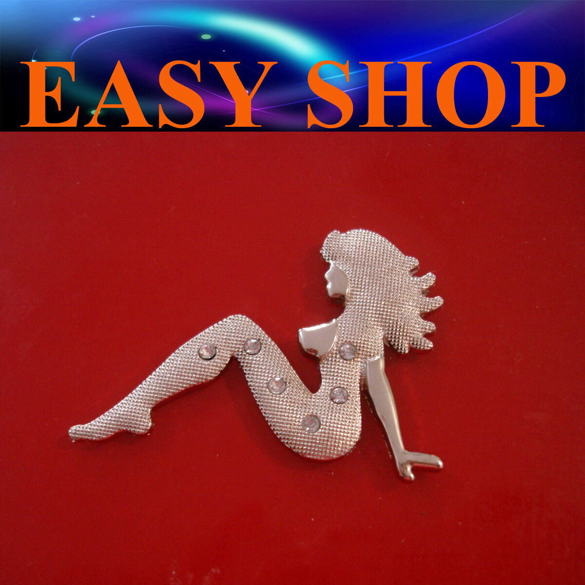 3D Metal Funny Naked Lady Sexy Sticker Decal Quad Bike Caravan Iphone Ipad Wall