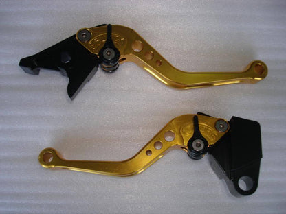 RED GOLD CNC KAWASAKI BRAKE CLUTCH LEVER ZX ZZR ZX9R ZXR400 NINJA ER-5 BIKE