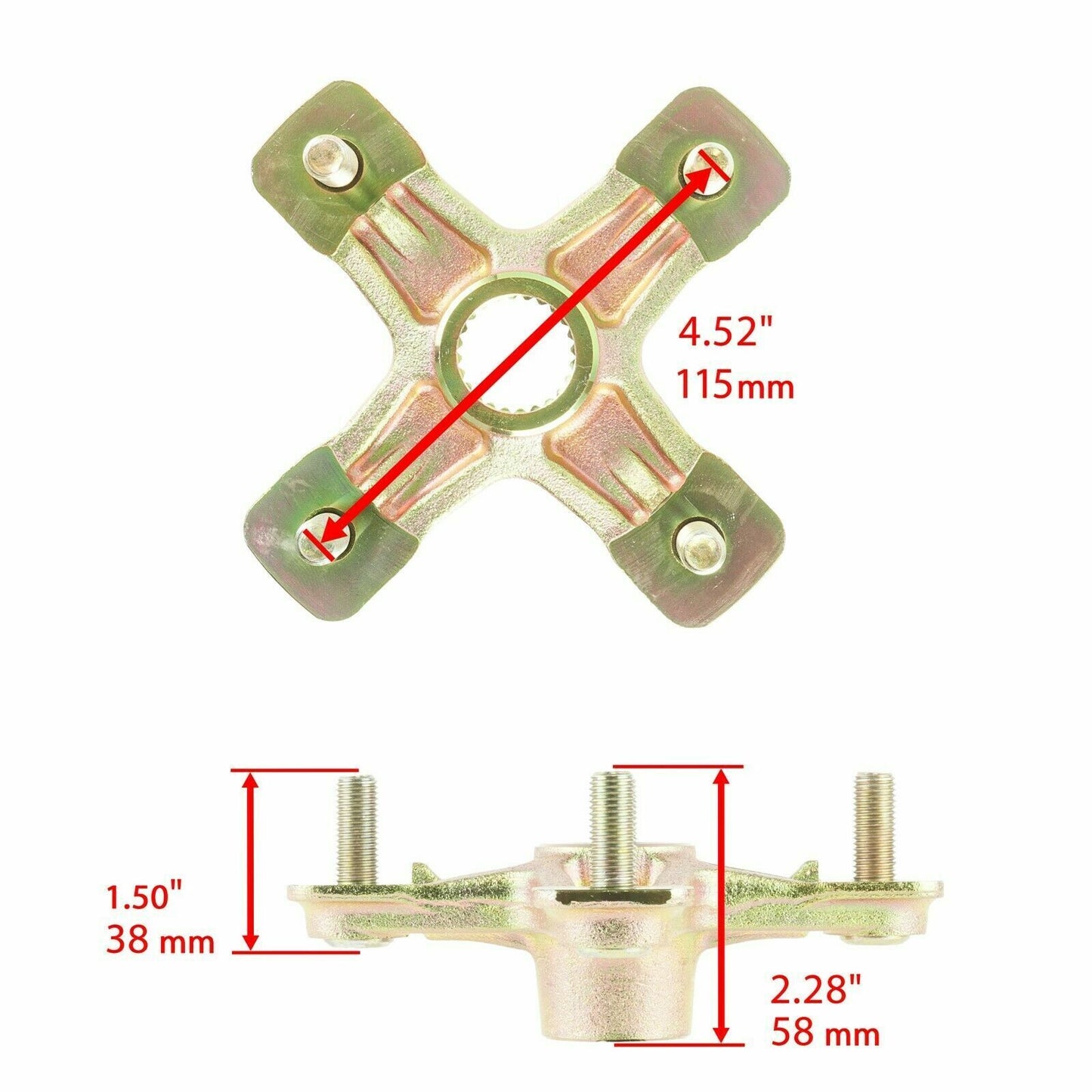 2 Rear Axle Wheel Hubs for Yamaha Banshee 350 YFZ350 1987 1988 1989 1990 - 2006