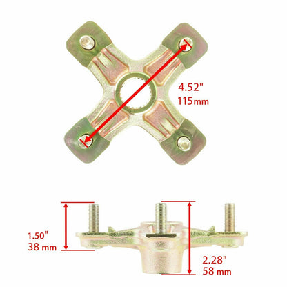 2 Rear Axle Wheel Hubs for Yamaha Banshee 350 YFZ350 1987 1988 1989 1990 - 2006