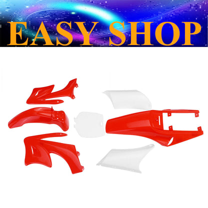 RED Plastic Fairing Cover Kit For 49cc Mini Kids Dirt Bike Pit Pro Pocket Rocket