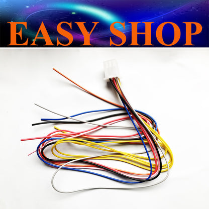 9 Pin Female Plug 8 WireLoom Wire Power Jack Socket Connector Quad ATV Dirt Bike