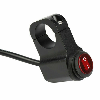 3 Wire Motorcycle Waterproof Handlebar Headlight Fog Spot light On Off Switch