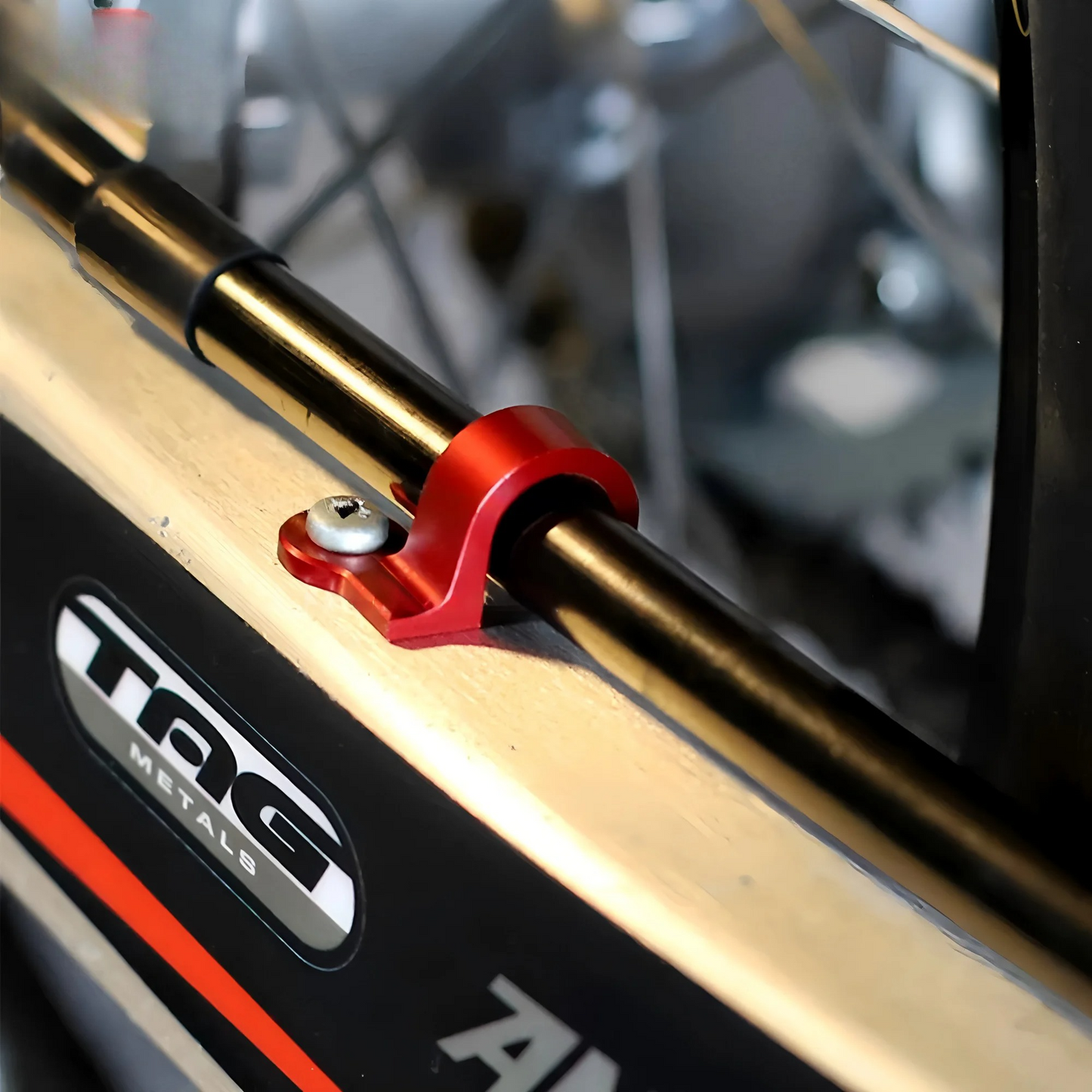 CNC Brake Line Hose Cable Clamp Holder For Honda XR400 XR250 Motard