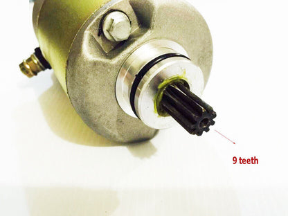 9 Tooth Start Starter Motor GY6 250cc Water Cooled Scooter ATV Quad Buggy Bike