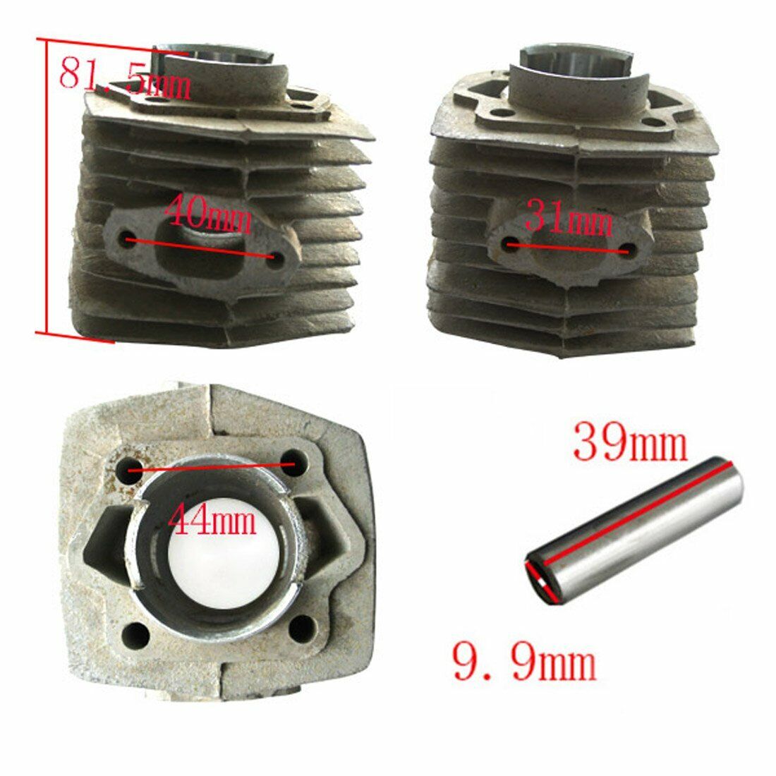 47MM MOTORIZED PUSH BIKE 66cc 70cc 80CC ENGINE HEAD CYLINDER BARREL BORE PISTON