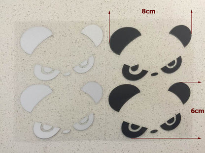 Funny Cool Angry Panda Drift Car Mirror Decal JDM Hellaflush Sticker Trunk Bike