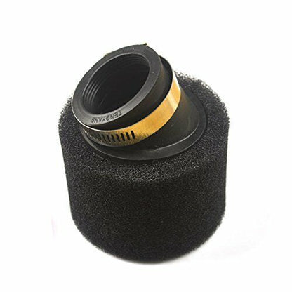 2X 44mm- 46mm Bent Angled Foam Air Filter YX140cc 150cc 125cc PIT Quad Dirt Bike