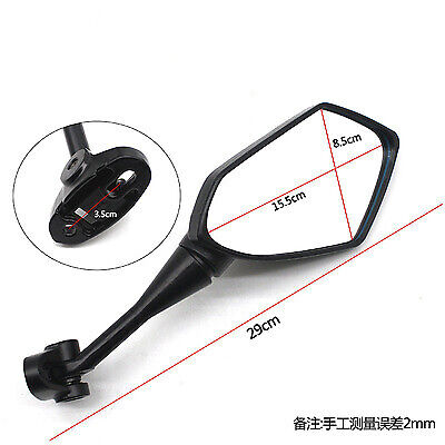 Pair Side Rear View Mirrors Left & Right For KAWASAKI NINJA 250R EX250 2008-2013