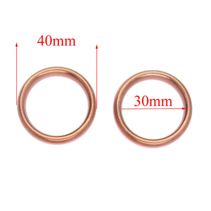 2X 40mm 30mm Exhaust Pipe Muffler Gasket Seal O-Ring Honda CG125 GY6 125cc 150cc