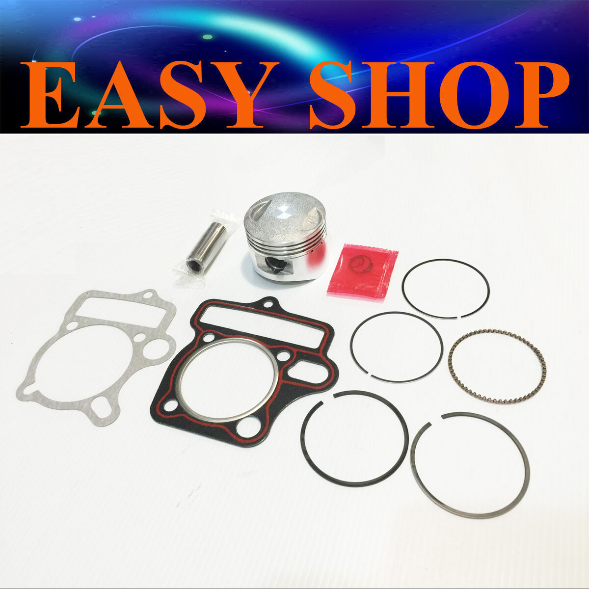 54mm Piston Rings Head Base Gasket Oval Oil Hole 125cc 138cc Atomic DHZ Assassin