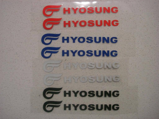 Hyosung Sticker Decal Badge Emblem Logo Bike Dirt ATV Quad Motorcycle Fuel Tank