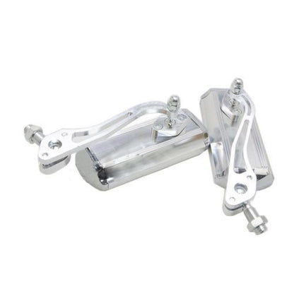 Chrome Silver Rear View Side Mirror Honda Yamaha Suzuki Kawasaki Motorcycle Bike