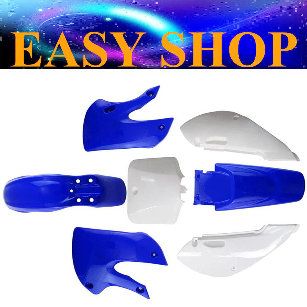 BLUE Plastic Fairing Fender For Kawasaki KLX 110 KX65 125cc 150cc Dirt PIt Bike