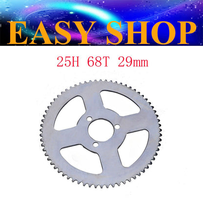 Rear Chain Sprocket 25H 68T 29mm for 47cc 49cc Dirt Pocket Bike ATV Go kart