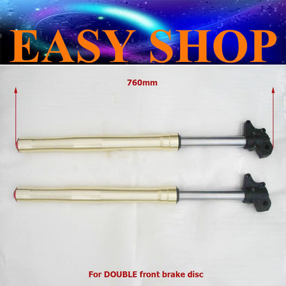 760mm 15mm 45mm 48mm Double Disc Upside Down Front Fork Suspension Motorcycle