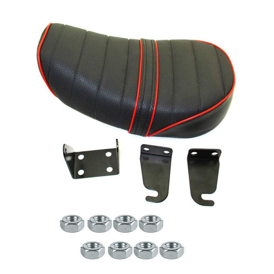 Black/Red Seat For Honda Z50 50cc Monkey Bike Mini Trail Replica's G50F Golf50