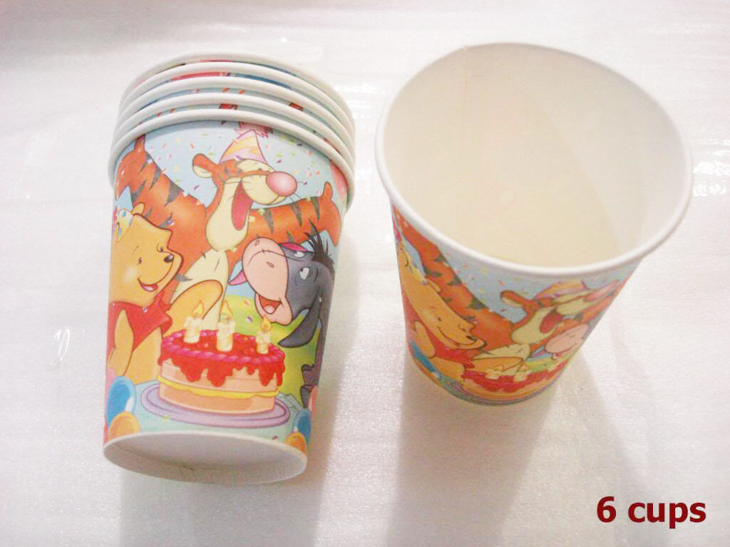 Baby Shower Birthday Party Supply Winnie Table Disposal Cup Plate Card Boy Girl